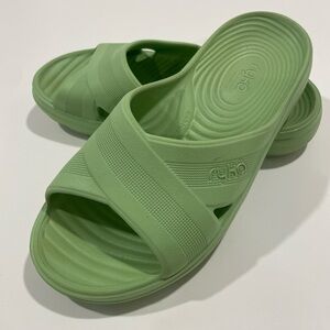 Ryka Recovery Mint Green Women's Slide Sandals 8-8.5
